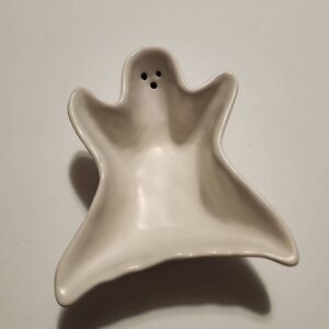 Global Design Connections Ceramic Ghost Candy Bowl 6.5" Long